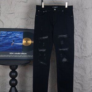 AMIRI black ripped diamond high street jeans